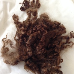 naturally curly yearling mohair