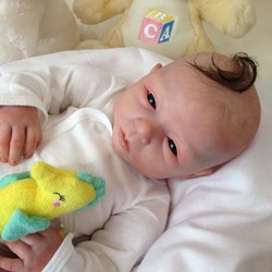 lifelike reborn doll lelou by evelina wosnjuk microrooting