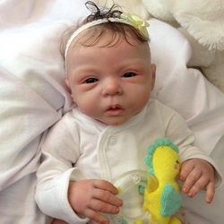 reborn baby doll lelou by evelina wosnjuk microrooting yearling mohair