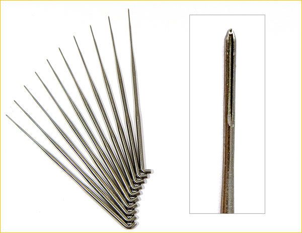 x 50  REBORN BABY ROOTING NEEDLES ~ WHILE STOCKS LAST 42G ~ 3 BARBS  ON ONE SIDE 